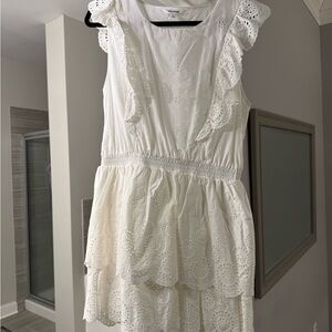 Steve Madden White Eyelet Mini Dress